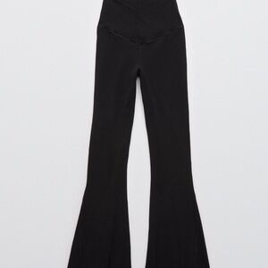 aerie Black High-Rise super  Flare leggings